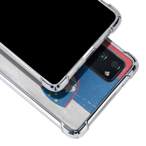 Slovenia Flag Distressed Galaxy S20 FE Clear Case